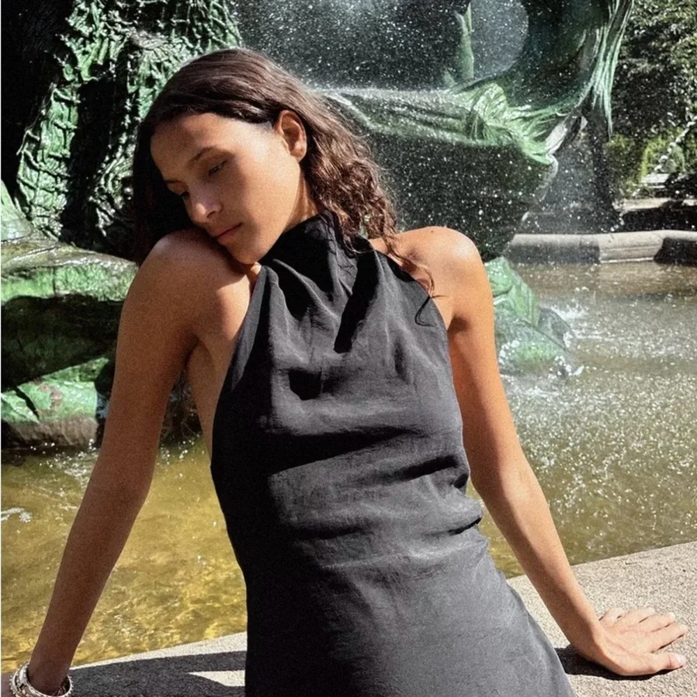 NWT Zara Halter Dress - Picture 2 of 5